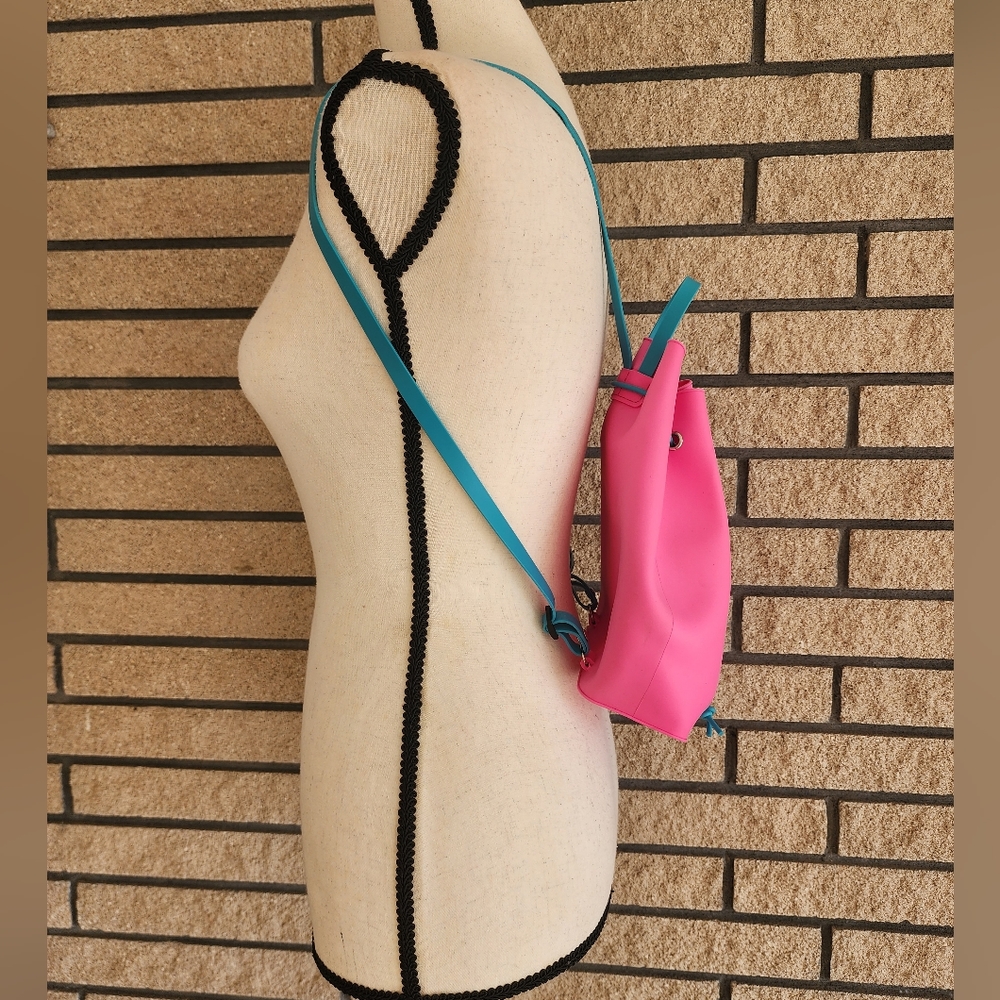 Pink Drawstring Back Pack for Girls - Picture 4 of 12